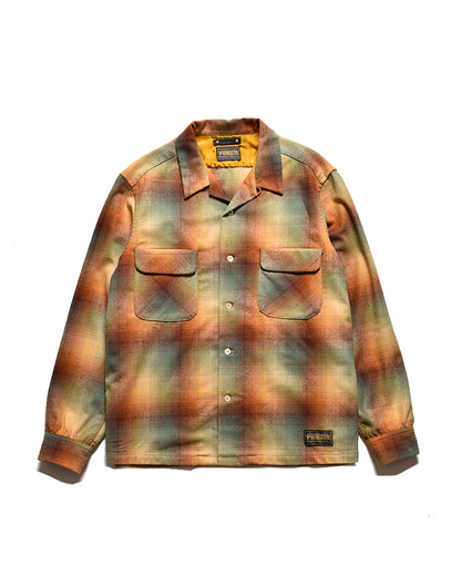 PENDLETON W.Check Double Pocket Open Collar SH