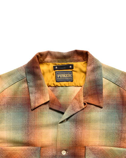 PENDLETON W.Check Double Pocket Open Collar SH