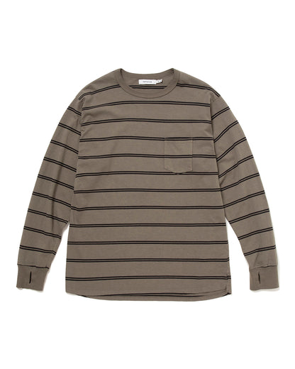 Dweller L/S Tee Cotton Jersey Border