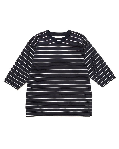 Coach Q/S V-Neck Tee Border Cotton Jersey