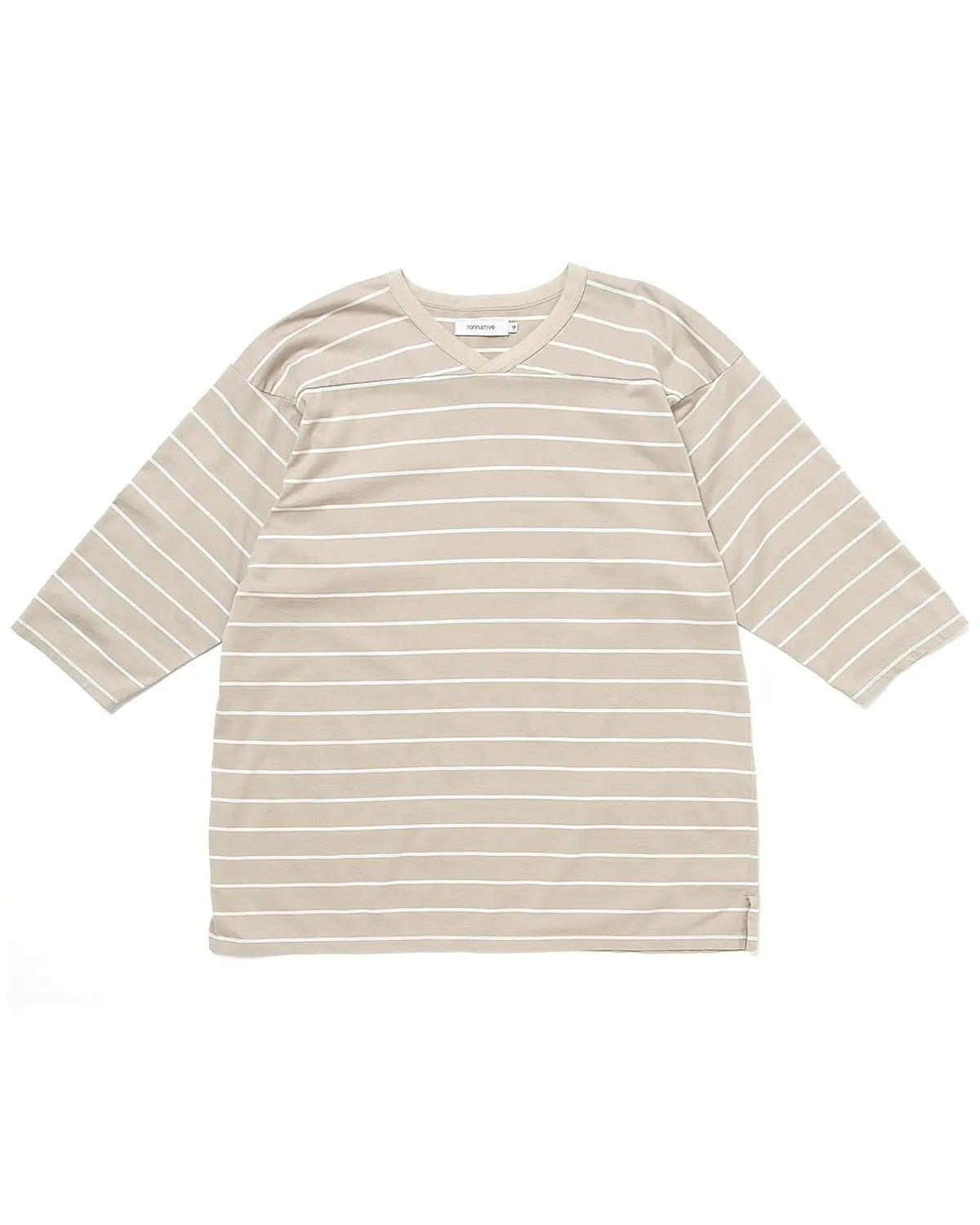 Coach Q/S V-Neck Tee Border Cotton Jersey