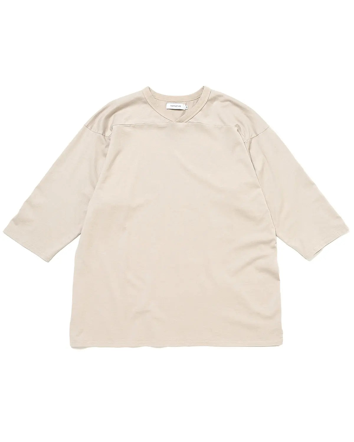 Coach Q/S V-Neck Tee Cotton Jersey Overdyed