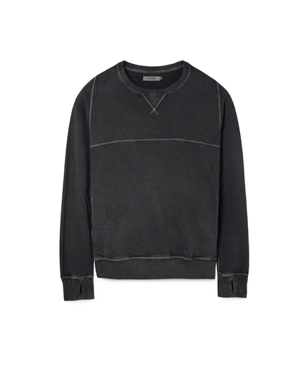 Dweller Crew Pullover Cotton Sweat Pigment Dye