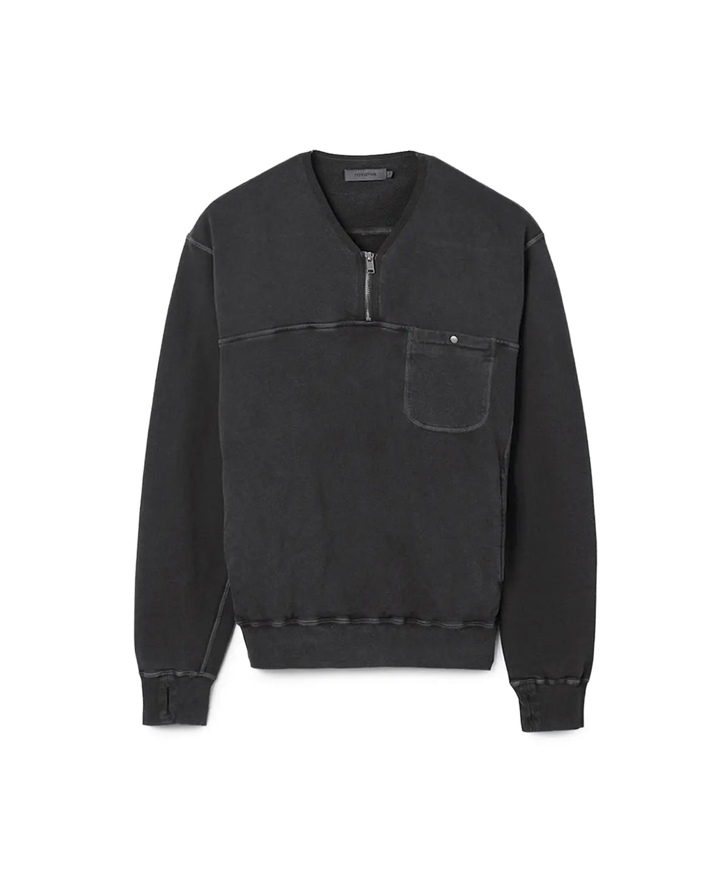 Hiker Half Zip Pullover Cotton Sweat Pigment Dye