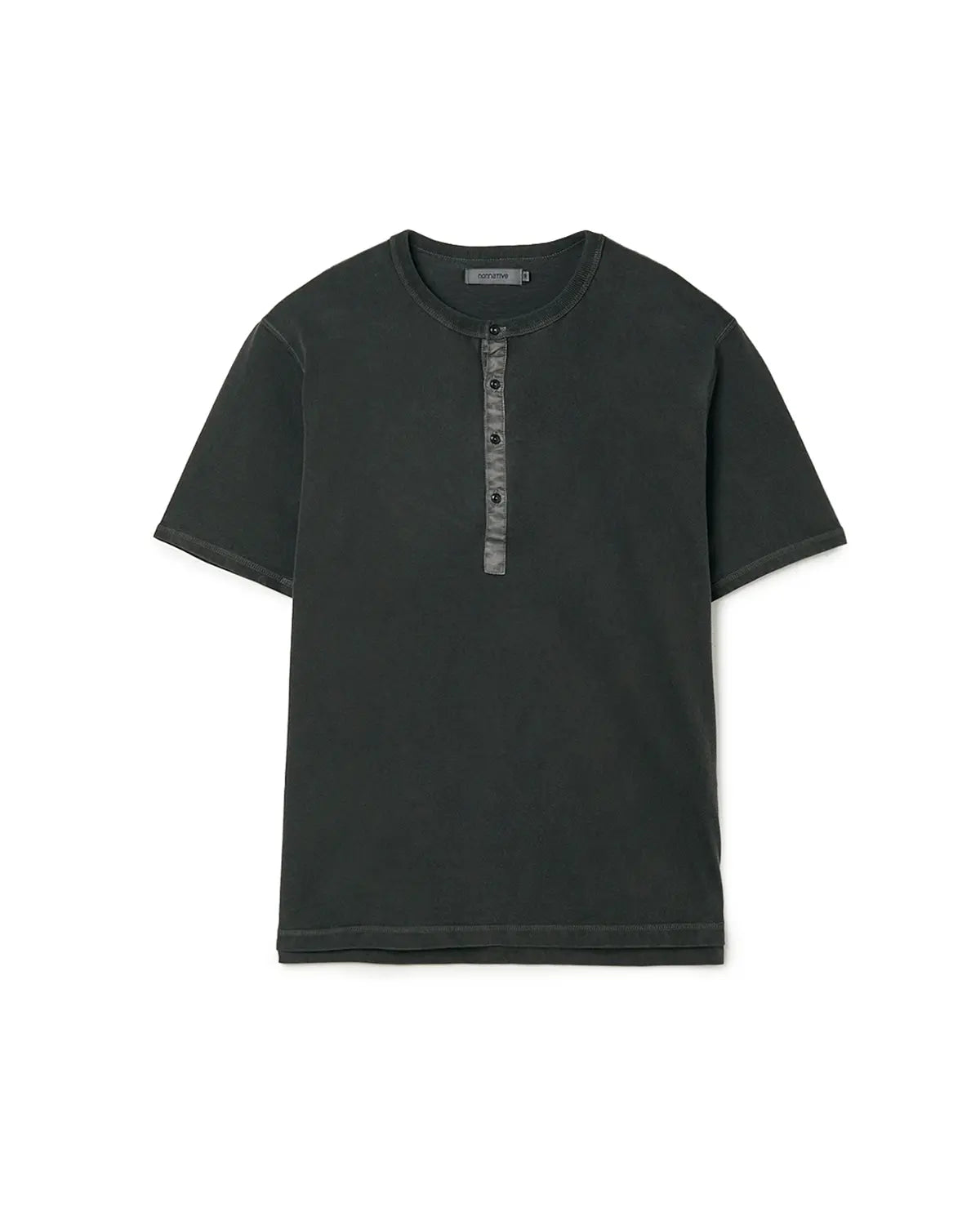Dweller S/S Henry Neck Tee Cotton Jersey Pigment Dye