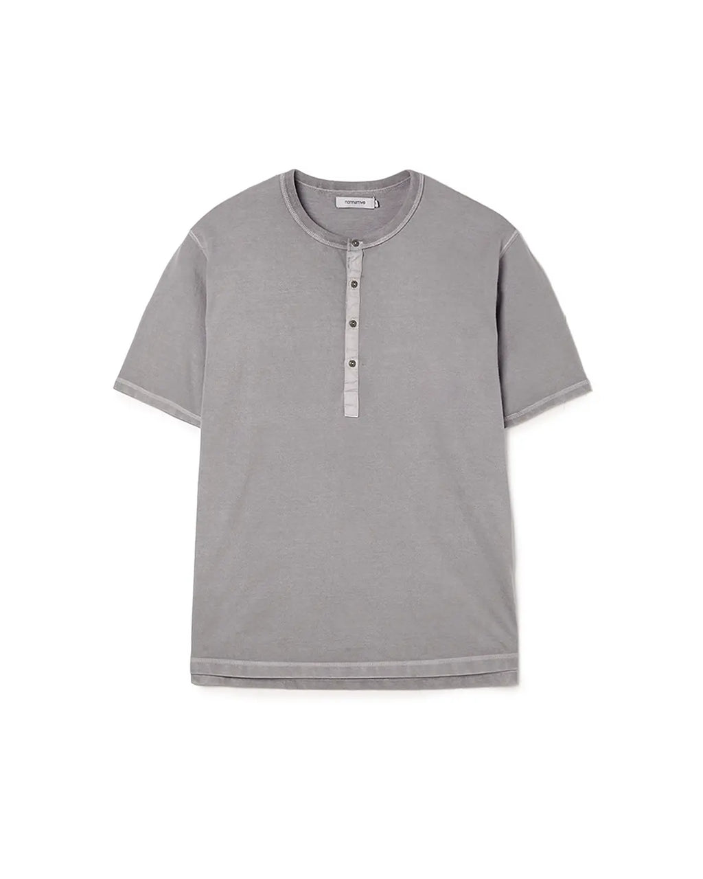 Dweller S/S Henry Neck Tee Cotton Jersey Pigment Dye