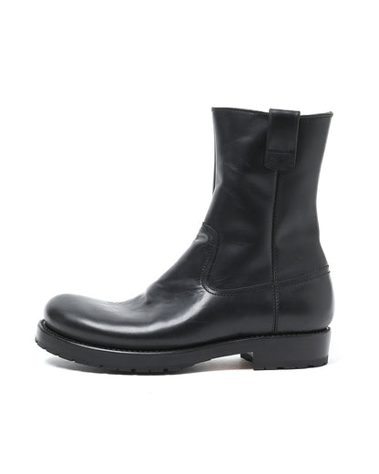 Rancher Zip Up Boots Cow Leather