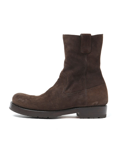 Rancher Zip Up Boots Cow Leather