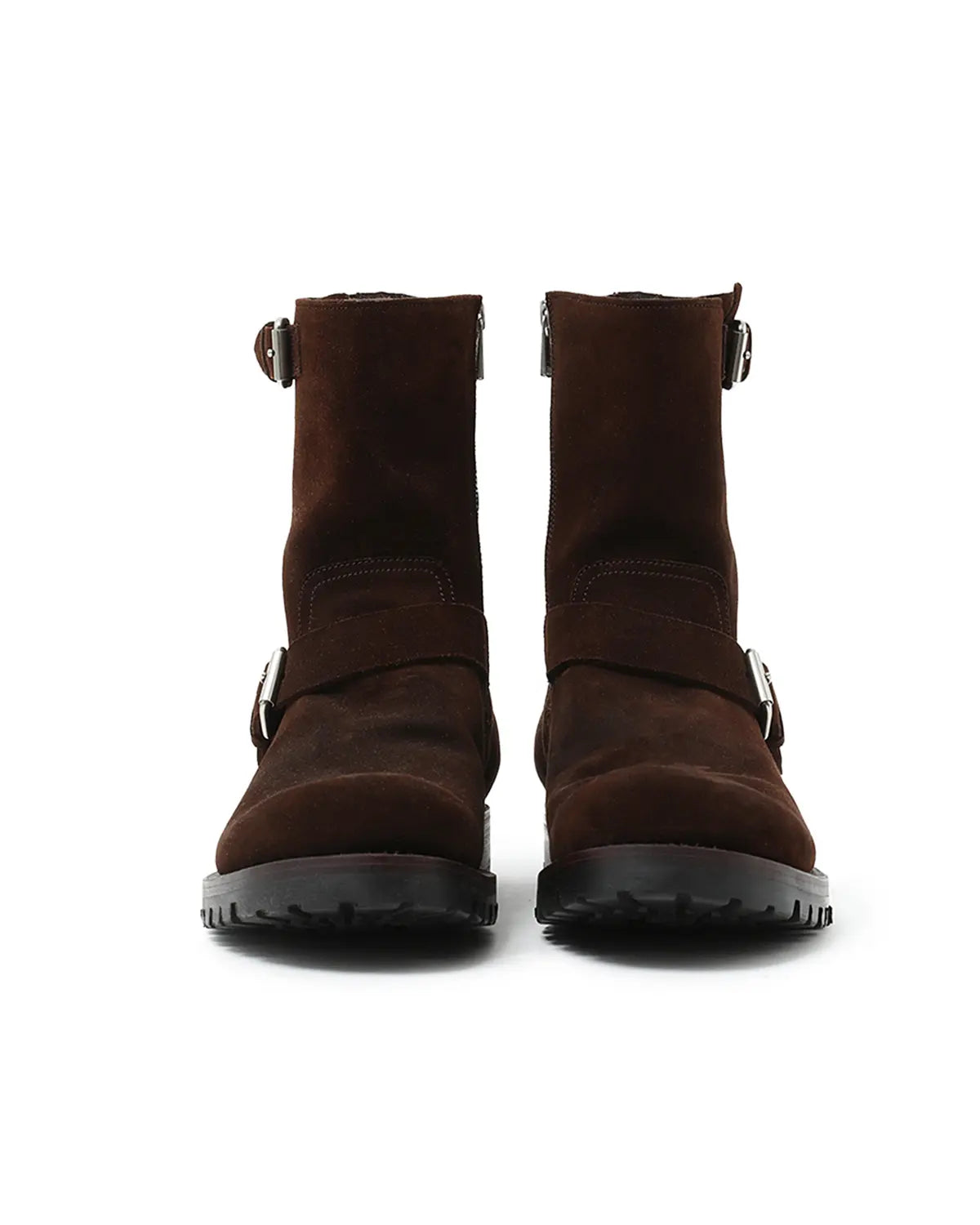 Biker Zip Up Boots Cow Leather