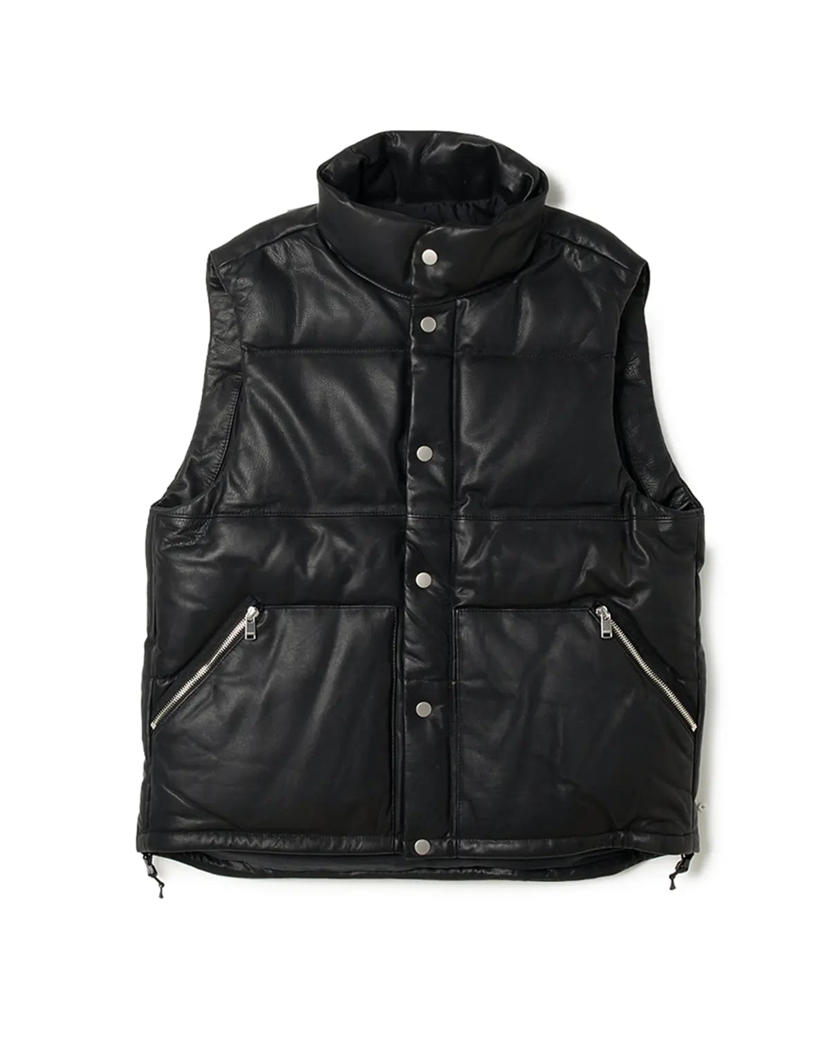 Explorer Down Vest Cow Leather with WINDSTOPPER
