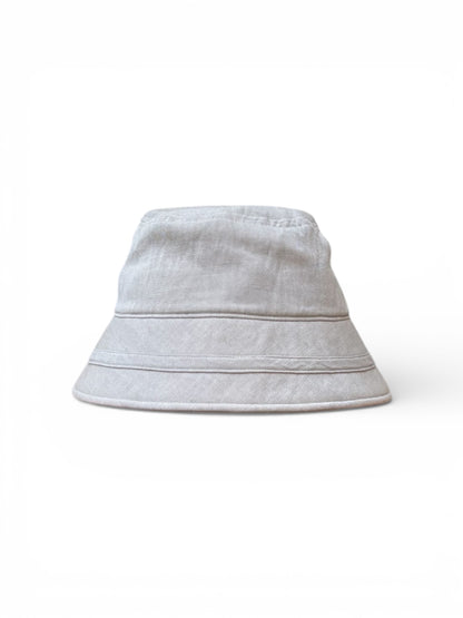 Linen On Brim Bucket Hat