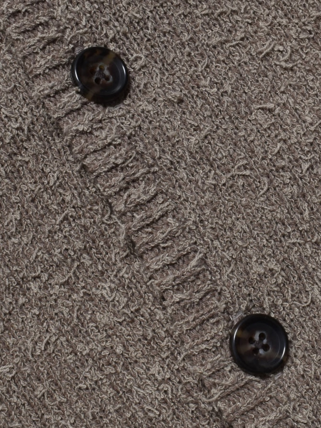 Grainy Cotton Knit Cardigan
