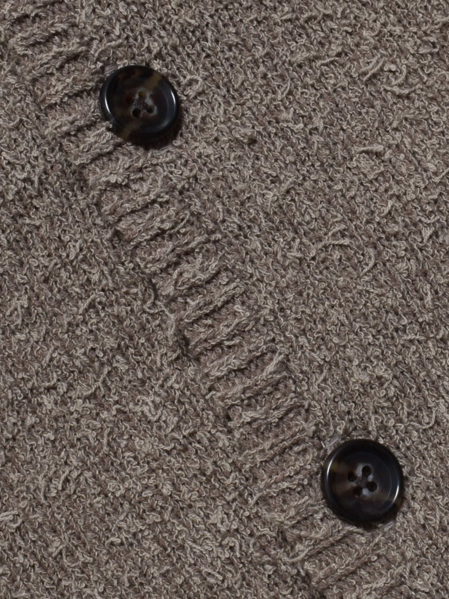 Grainy Cotton Knit Cardigan