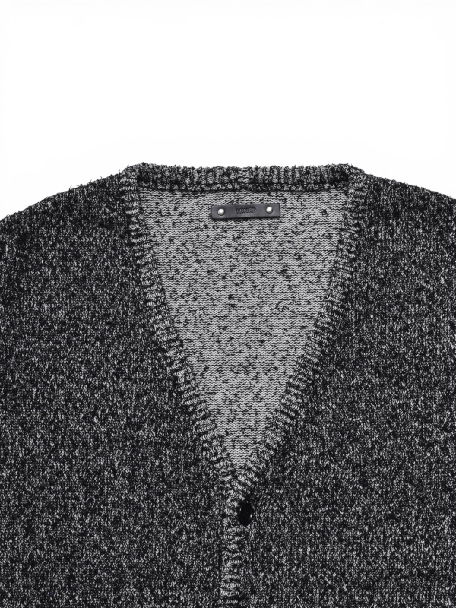 Grainy Cotton Knit Cardigan
