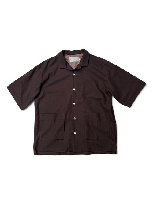 Bird’s Eye Jersey Open-Collar Shirt