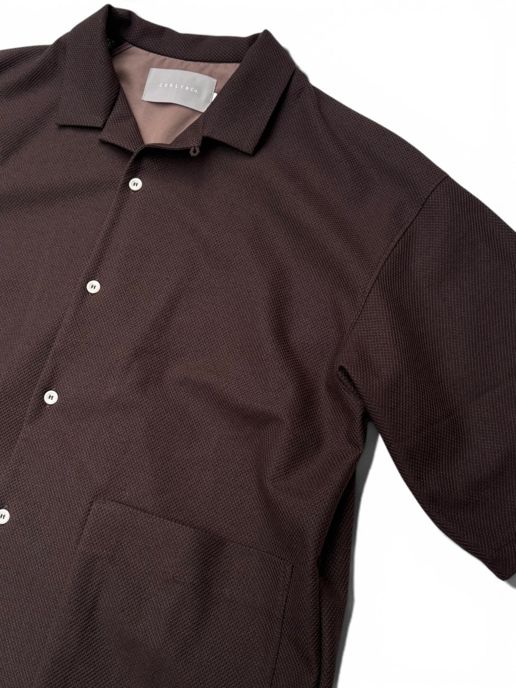 Bird’s Eye Jersey Open-Collar Shirt