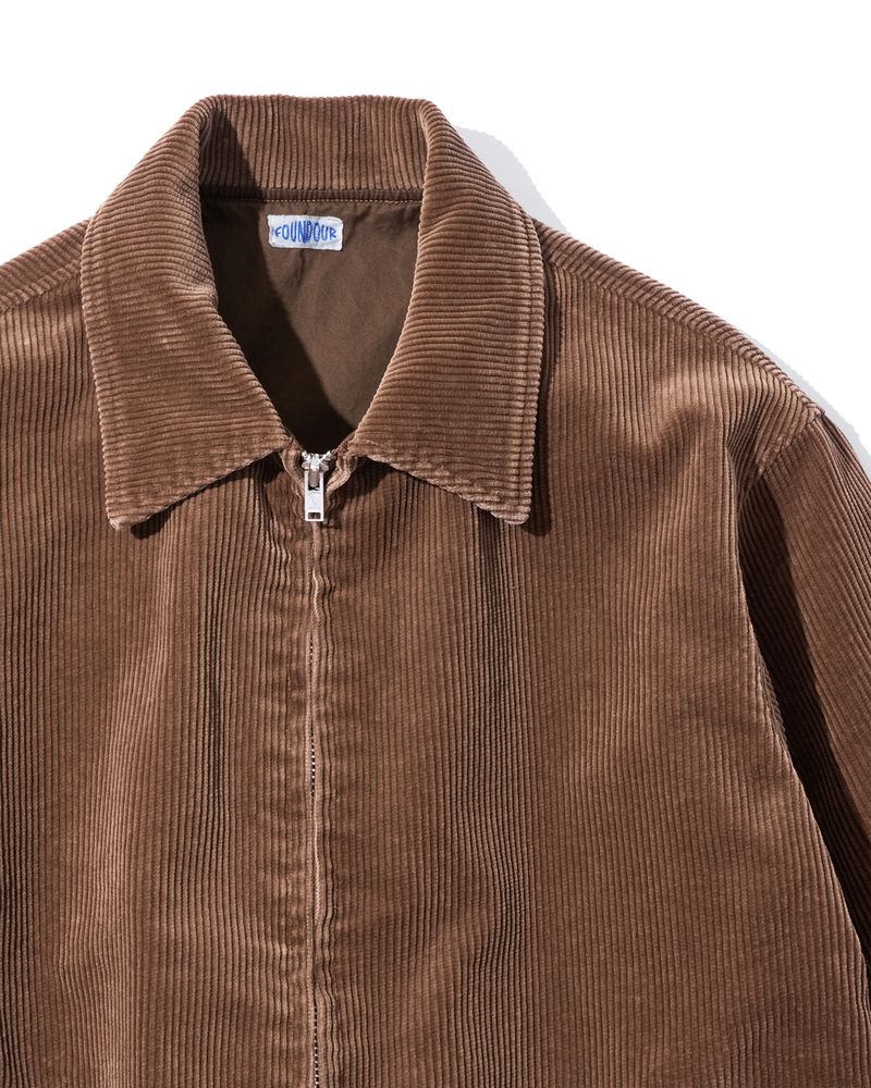 Cotton Corduroy Zip Up Blouson
