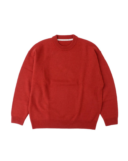 Felted Merino Wool Crew Neck Knit