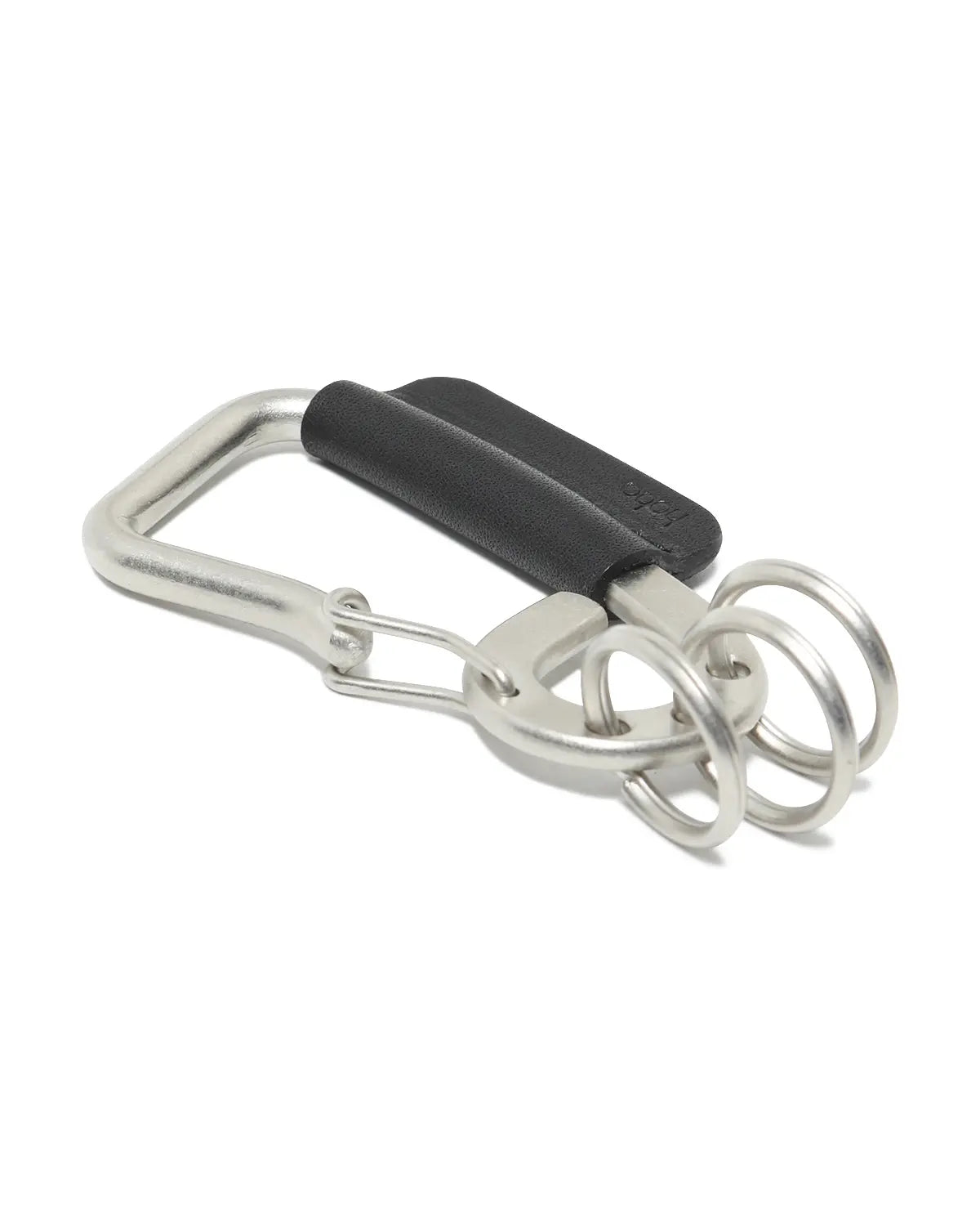 Carabiner Key Ring L with Cow Leather