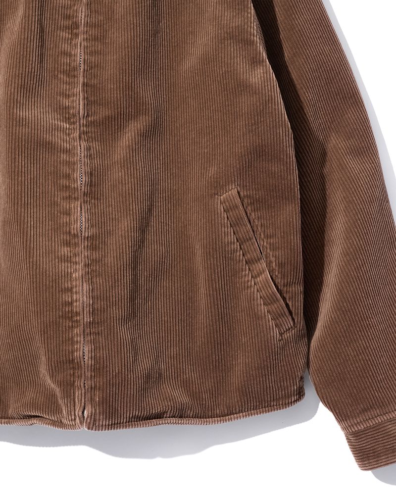 Cotton Corduroy Zip Up Blouson