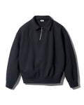 Cotton French Terry Half Zip Shirt