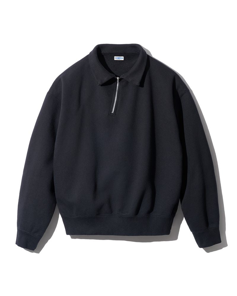 Cotton French Terry Half Zip Shirt