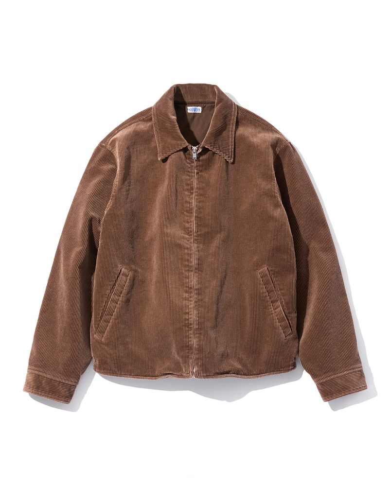 Cotton Corduroy Zip Up Blouson