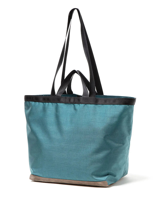 Tote Bag Nylon Oxford with Cow Suede