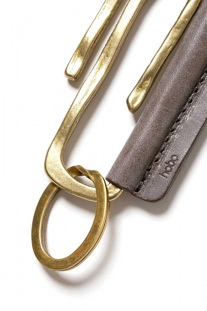 Big Clip Key Ring Brass